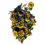 с желтыми цветами